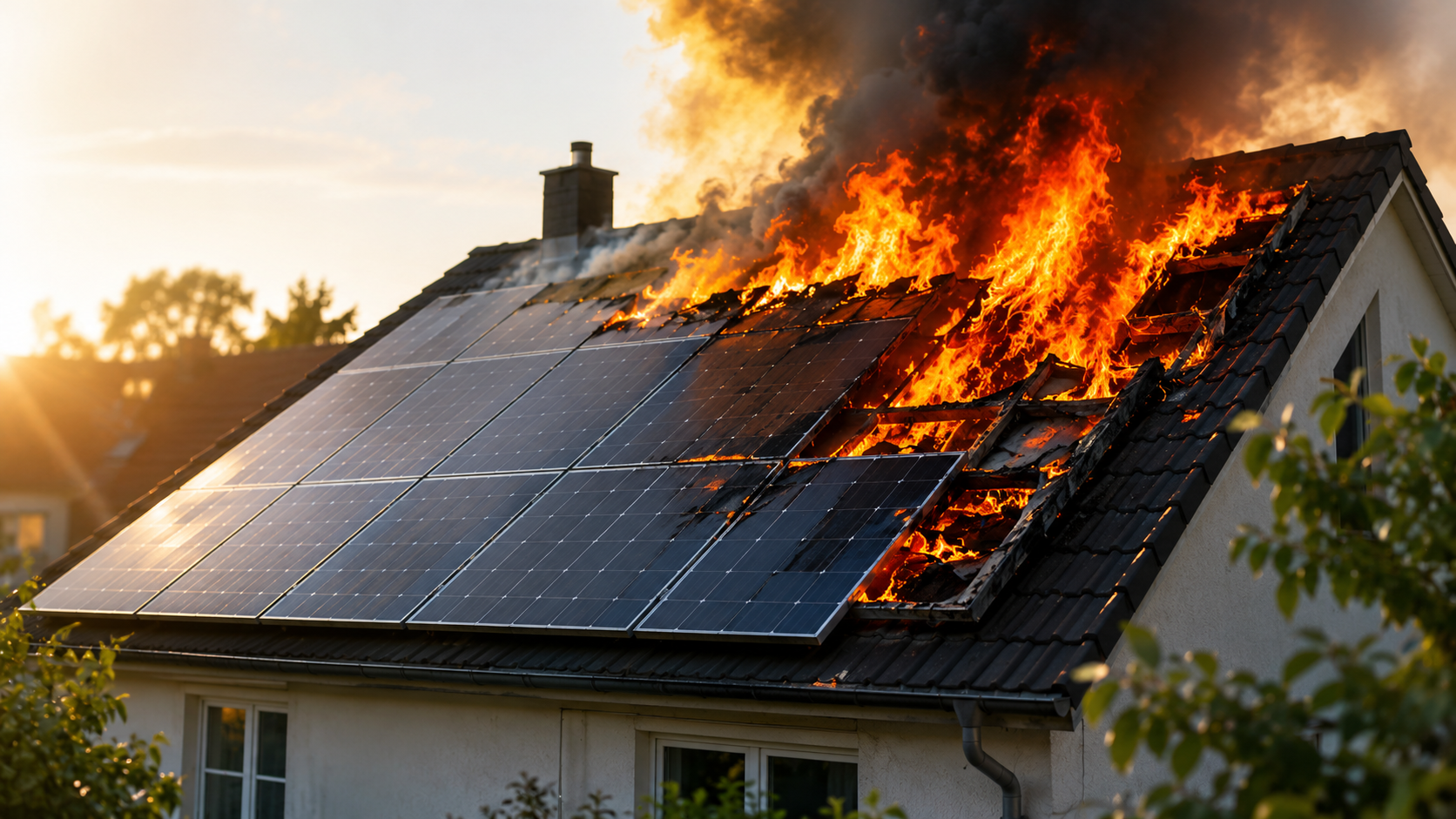 133 Prozent mehr Solarbrände – brennt uns jetzt die Energiewende vom Dach?